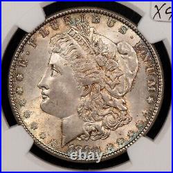 1883 $1 Morgan Silver Dollar NGC MS 63 PQ Rainbow Toning SKU-X4791