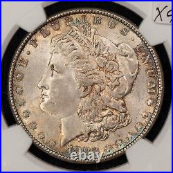 1883 $1 Morgan Silver Dollar NGC MS 63 PQ Rainbow Toning SKU-X4791