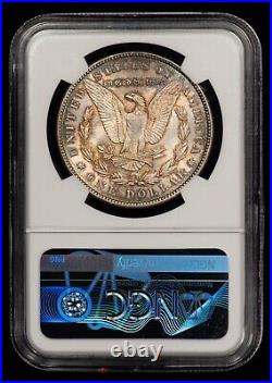 1883 $1 Morgan Silver Dollar NGC MS 63 PQ Rainbow Toning SKU-X4791