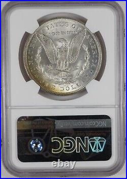1883 $1 Morgan Silver Dollar NGC MS64 Toning On Reverse Very Nice