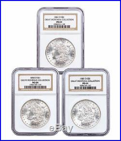 1883-1885 O Silver Great Montana Morgan Dollar NGC MS64 Mammoth Cert SKU58090
