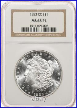 1883-CC $1 NGC MS63 PL Morgan Silver Dollar Proof-like Carson City