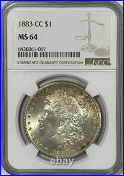 1883-CC Morgan 90% Silver Dollar NGC MS64 with Trueview & Video