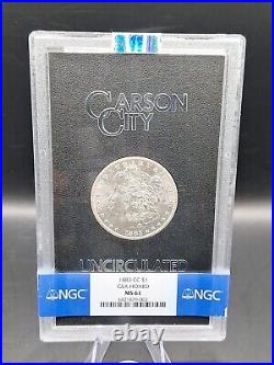1883 CC Morgan Silver Dollar $1 GSA Hoard NGC GRADED MS 61