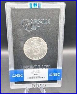 1883 CC Morgan Silver Dollar $1 GSA Hoard NGC GRADED MS 61