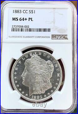 1883 CC Morgan Silver Dollar! MS64+PLNGCUltra Frosted With Liquid Fields