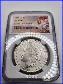 1883 CC Morgan Silver Dollar MS65? Star Casino Vault Hoard Monster Rainbow