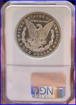 1883-CC Morgan Silver Dollar PL! NGCMS63PLCAMEO MIRROR COIN! NEAR DMPL