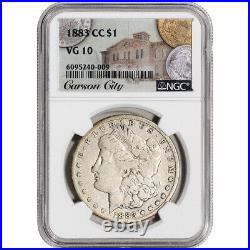 1883 CC US Morgan Silver Dollar $1 NGC VG10
