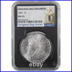 1883 Morgan Dollar MS 63 NGC Silver Original Bag Fragment SKUI18166