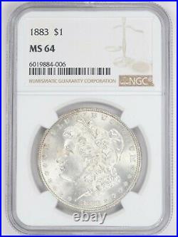 1883 Morgan Silver Dollar NGC MS 64 JO/1396
