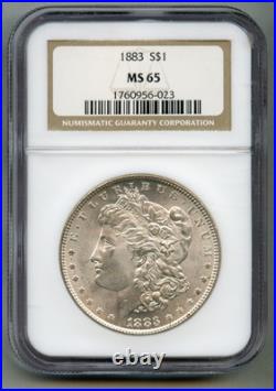 1883 Morgan Silver Dollar NGC MS 65