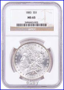 1883 Morgan Silver Dollar NGC MS65