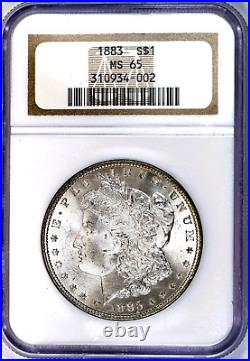 1883 Morgan Silver Dollar NGC MS65, Semi-PL, Mirror-Like Fields, Ultra Frosty