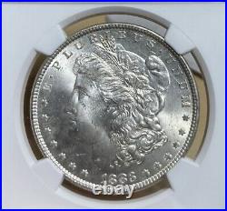 1883 NGC/CAC MS64 Morgan Silver Dollar