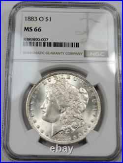 1883 O $1 Morgan Silver Dollar NGC MS66 New Orleans PQ High Grade J489