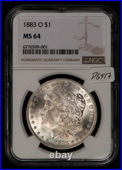 1883-O $1 Morgan Silver Dollar VAM-39A Date Denticles NGC MS 64 SKU-D6417