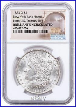 1883-O Morgan Silver Dollar From the New York Bank Hoard NGC BU SKU54934