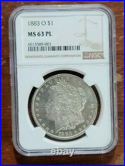 1883-O Morgan Silver Dollar NGC MS63 PL (G687)