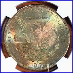 1883-O Morgan Silver Dollar NGC MS64 Vibrant Reverse Toning #9012