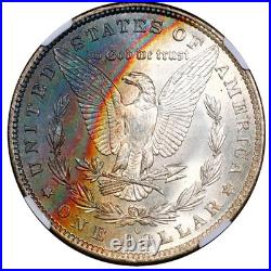 1883 O Morgan Silver Dollar Rainbow Color Toned NGC Graded MS 62 Certified 1883 O Morgan Silver Dollar Rainbow Color Toned NGC Graded MS 62 Certified