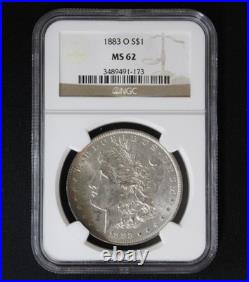 1883 O Morgan Silver Dollar Rainbow Color Toned NGC Graded MS 62 Certified 1883 O Morgan Silver Dollar Rainbow Color Toned NGC Graded MS 62 Certified