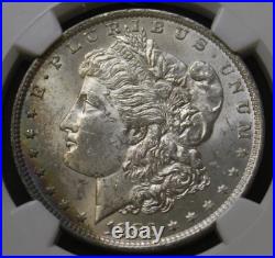1883 O Morgan Silver Dollar Rainbow Color Toned NGC Graded MS 62 Certified 1883 O Morgan Silver Dollar Rainbow Color Toned NGC Graded MS 62 Certified