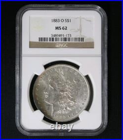 1883 O Morgan Silver Dollar Rainbow Color Toned NGC Graded MS 62 Certified 1883 O Morgan Silver Dollar Rainbow Color Toned NGC Graded MS 62 Certified