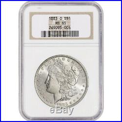 1883-O US Morgan Silver Dollar $1 NGC MS65