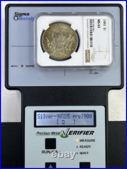 1883-P Morgan Silver Dollar NGC MS63 Stunning Orange & Red Toning 90% Silver 1883-P Morgan Silver Dollar NGC MS63 Stunning Orange & Red Toning 90% Silver