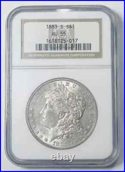 1883 S Morgan Silver Dollar NGC AU-55