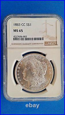 1883 cc Morgan Silver Dollar MS 65 NGC Brilliant Luster
