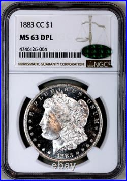 1883-cc Ms63 Dpl Ngc Cac Proof-like Morgan Silver Dollar Premium Quality