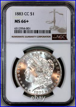 1883-cc Ms66+ Ngc Morgan Silver Dollar Premium Quality Superb Eye Appeal