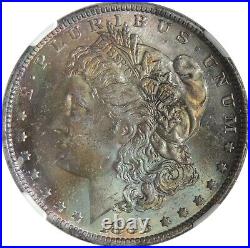 1883-o $1 Morgan Silver Dollar Ngc Ms64 #6541394-007 Monster Amazing Toning