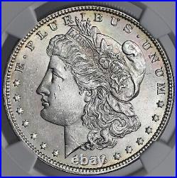 1883-p $1 Morgan Silver Dollar Ngc Ms63 #6795380-059 Mint State Freshly Graded
