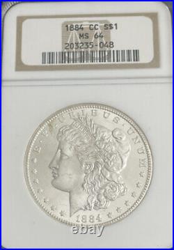 1884-CC Morgan Silver Dollar NGC MS64 Carson City