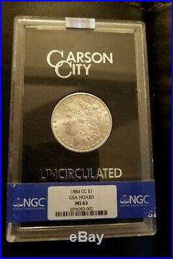 1884 CC Morgan Silver Dollar Ngc Ms63 Gsa Hoard Gsa