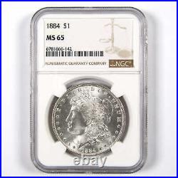 1884 Morgan Dollar MS 65 NGC 90% Silver $1 Uncirculated Coin SKUI6170