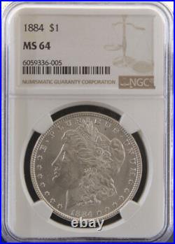 1884 Morgan Silver Dollar NGC MS64