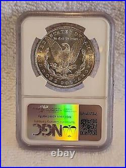 1884 Morgan Silver Dollar NGC UNC Details Artificial Toning