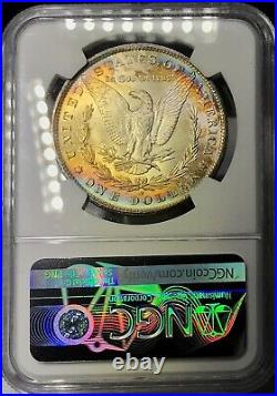 1884-O Morgan Dollar NGC MS64 Star Lustrous Vibrant Color Rainbow Toned withVideo