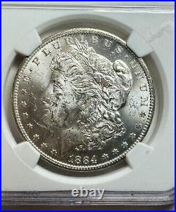 1884-O Morgan Silver Dollar $1 NGC BU NEW YORK BANK HOARD RARE! ONLY 1000