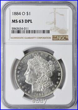 1884-O Morgan Silver Dollar NGC MS-63 DPL Flashy Mirrors DMPL