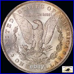 1884 O Morgan Silver Dollar NGC MS 64 Textile fireball toned