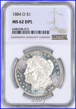 1884-O Morgan Silver Dollar NGC MS62 DPL Deep-Mirror Proof-like