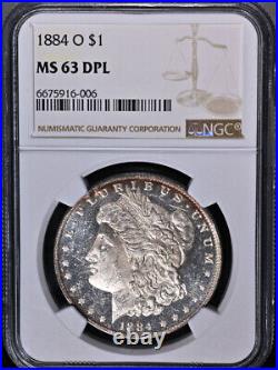 1884-O Morgan Silver Dollar NGC MS63 DPL Superb Eye Appeal Strong Strike