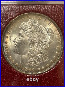 1884 O Morgan Silver Dollar NGC MS63 Paramount Red Tough Vintage Series Toned