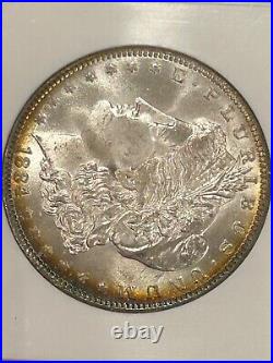 1884 O Morgan Silver Dollar NGC MS64 Nicely Toned