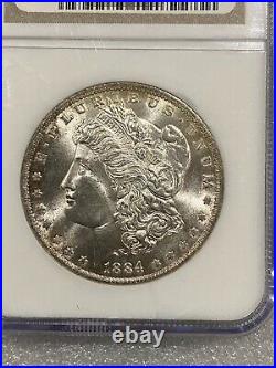 1884 O Morgan Silver Dollar NGC MS65 STUNNER See pics Vintage Holder (001)